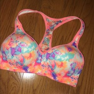 victoria’s secret pink padded sports bra
